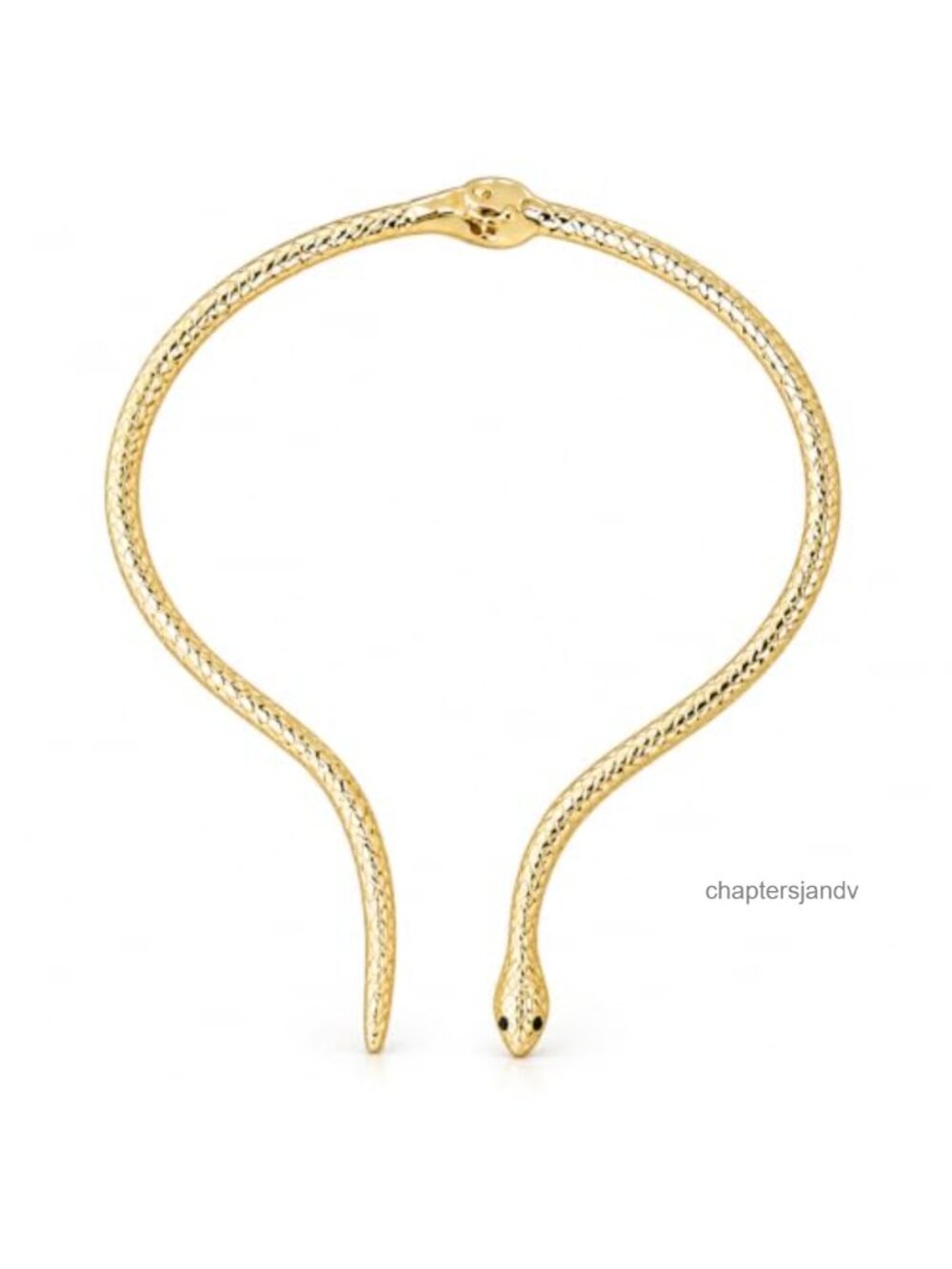 Gold Snake Necklace Earrings Ring Set Medusa Choker Costume Jewelry Women